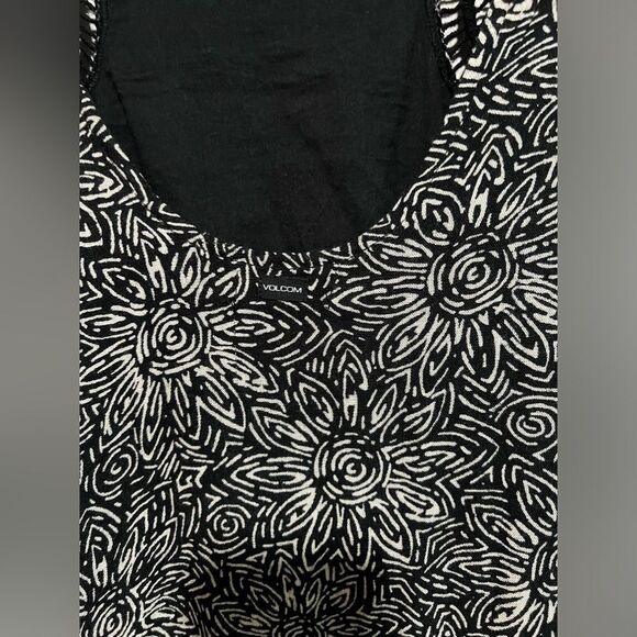 Volcom Stone Row Whiskey Mountain Drop Waist Bell Sleeves Dress Size M - Picture 11 of 12